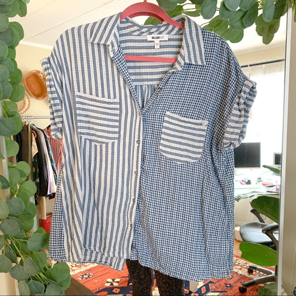 WILLIAM RAST Button Down Shirt Tie Back - Picture 1 of 6